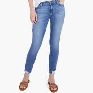 Paige Verdugo Ankle Skinny Jeans Flo Destructed Sz 29 Like New